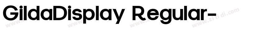 GildaDisplay Regular字体转换